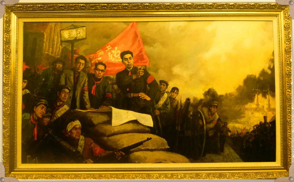 P1220810 中共四大纪念馆:经典绘画记录历史