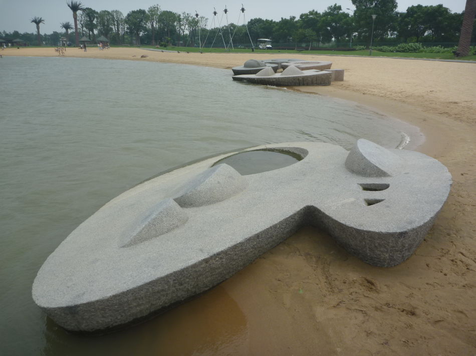 P1060080 月湖公园~以假乱真游沙滩