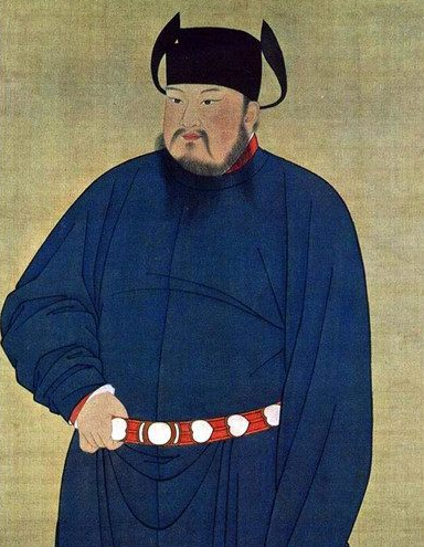 后唐庄宗李存勖画像 此人本是开国皇帝,作战时随身携带其父遗物,死后却被乐器烧成灰