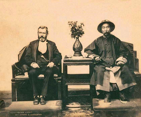 ▲李鸿章与格兰特会晤旧照 这是清末最伟大的尝试,未成功仍改变中国,最后却被慈禧强行扼杀
