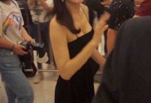 路人抓拍下的秦岚真的太美了，吊带长裙大秀好身材-知道了吗？