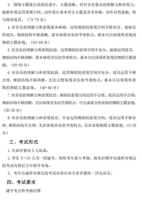 黑龙江2019年高校艺术类专业招生专业课考试说明