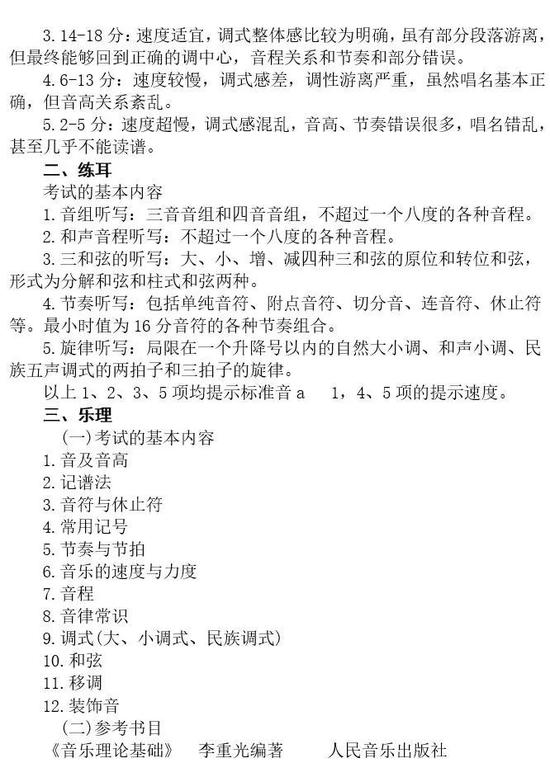黑龙江2019年高校艺术类专业招生专业课考试说明